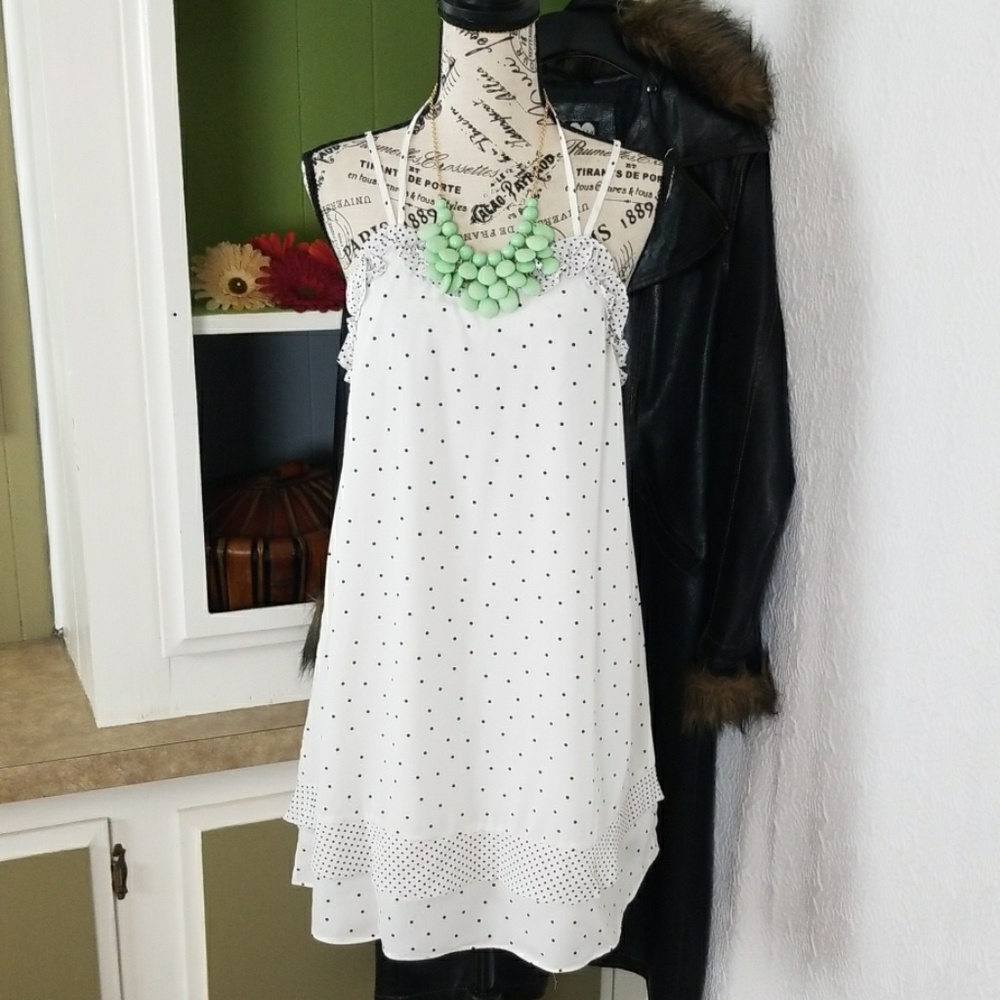 Darling Boutique Polka Dot Baby Doll Tunic Top